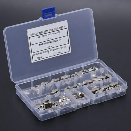 for Building Industrial Industry with a Plastic Storage Box Easy to Use Fastener T Slot Sliding Nut T Nut for Building Industrial Industry with a Plastic Storage Box Easy to Use Fastener T Slot Sliding Nut T Nut